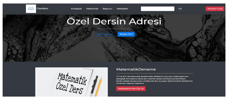 Özel Ders Tema